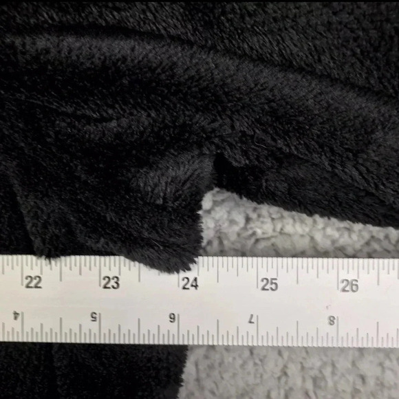 Free Country | Women's Pullover 2XL Black Faux Fur Sherpa Fleece Three button - Picture 9 of 9